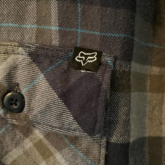 Fox Plaid Shirt with Black and Gray Accents - Picture 2 of 6